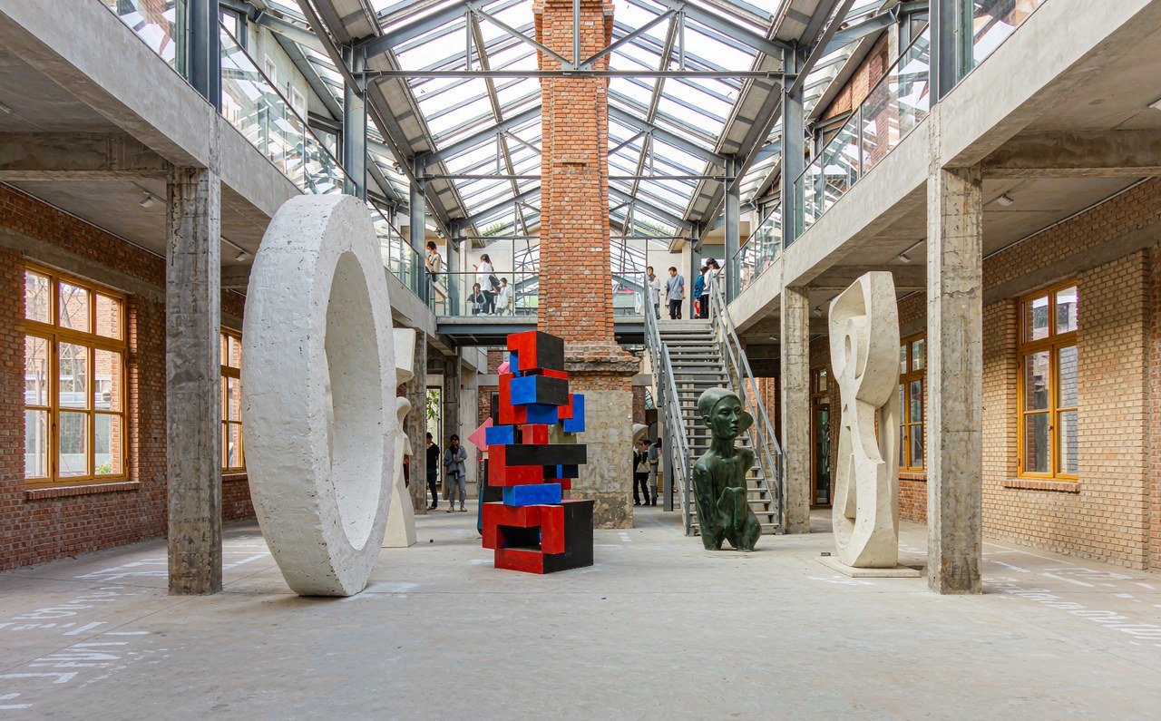 798 Art Zone gallery in a converted Beijing factory