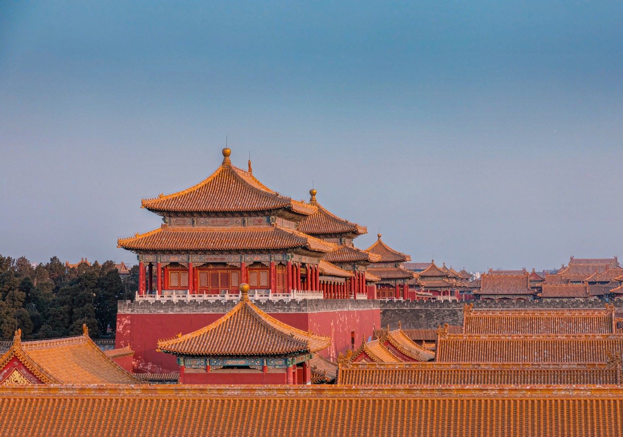 Golden rooftops of the Forbidden City in Beijing