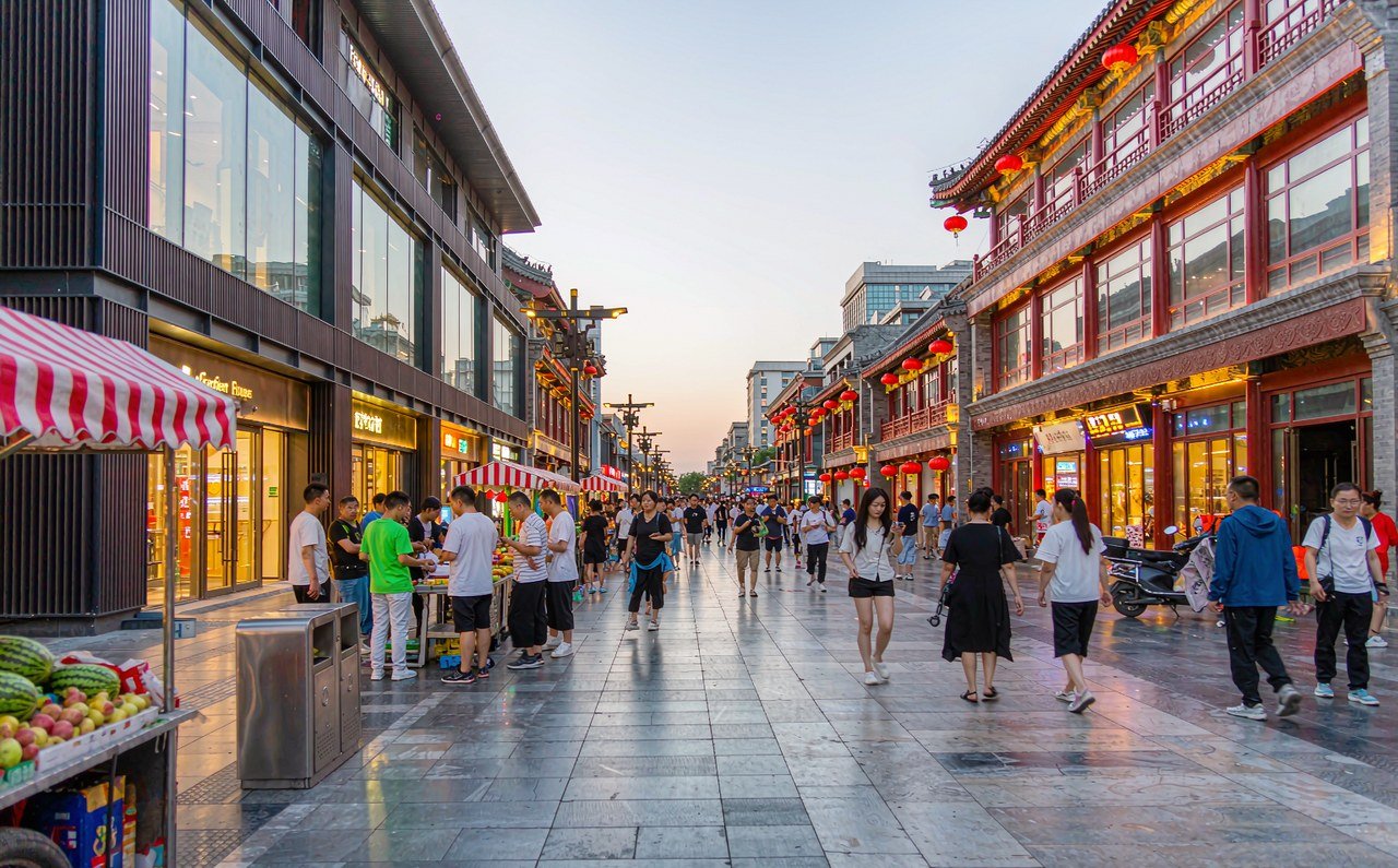 Wangfujing pedestrian street near Qianmen in Beijing