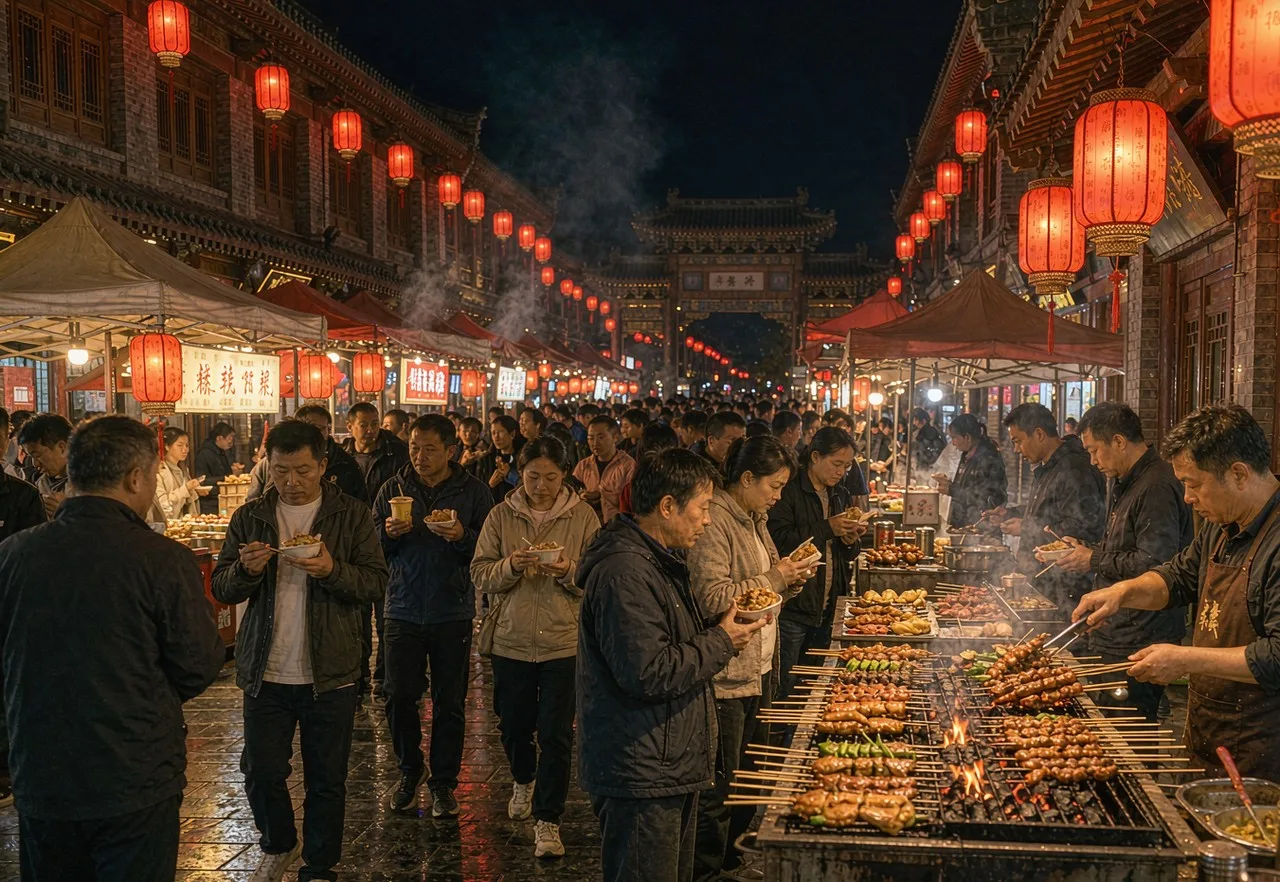 Xi'an Muslim Quarter night market