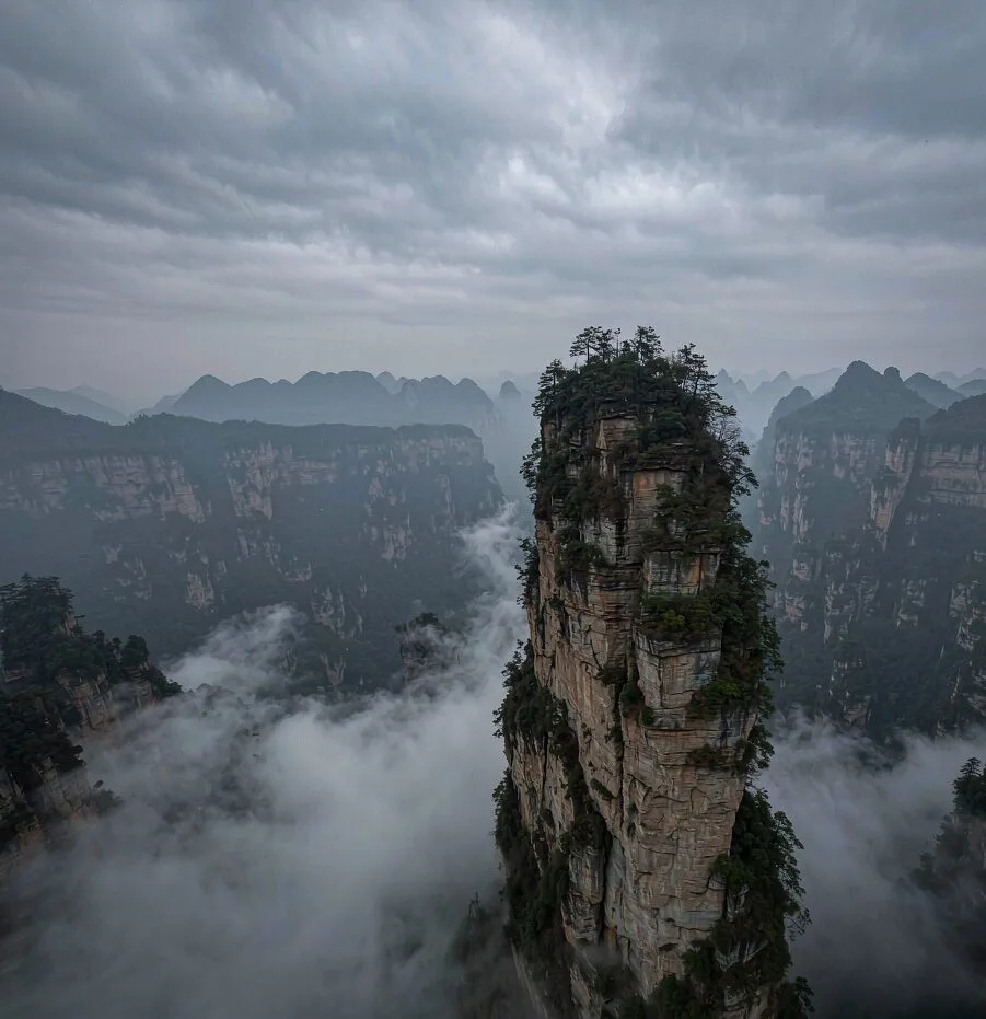The Avatar Hallelujah Mountain pillar in Yuanjiajie